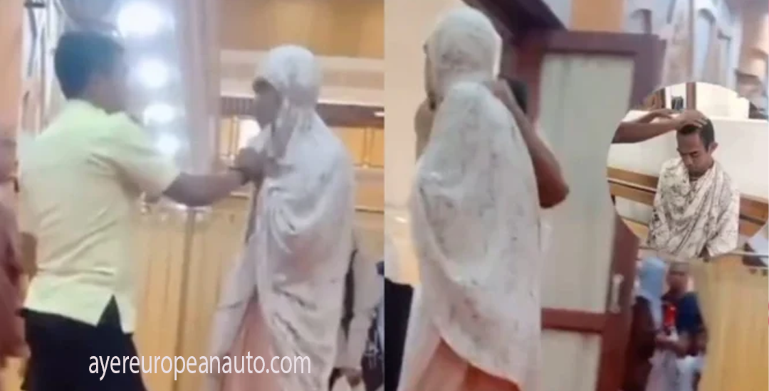 Viral Pria Menyamar Pakai Mukena